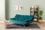 Atelier Del Sofa Sofá-Cama de 3 Plazas Verde Petróleo